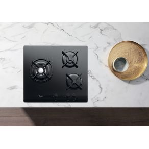 WHIRLPOOL - Plaque de cuisson gaz 56cm 3 feux - AKT404/NB 869990965310