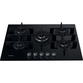 Whirlpool Plaque de cuisson gaz 5 foyers GOWL 758/NB FR noire 869991590570