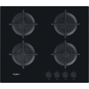 Plaque de cuisson gaz Whirlpool: gaz 4 feux - GOB 616/NB 869991590820