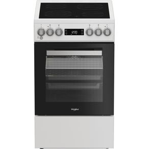 WHIRLPOOL - Cuisinière blanche vitrocéramique 50 cm - W5V5LCW 859991715450