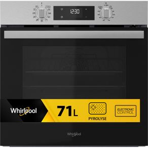 WHIRLPOOL - Four pyrolyse multifonction inox - OMR58RR0X 859991660190