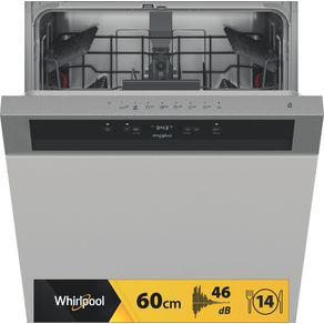 Whirlpool Lave-vaisselle semi-encastrable inox - WBC3C26X -