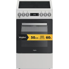 WHIRLPOOL - Cuisinière blanche vitrocéramique 50 cm - W5V5LCW 859991715450
