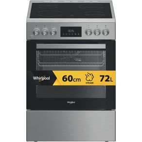 WHIRLPOOL - Cuisinière inox vitrocéramique 60 cm - W6V8LCSX 859991716120