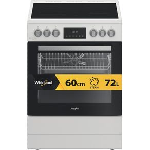 WHIRLPOOL - Cuisinière blanche vitrocéramique 60 cm - W6V8LCSW 859991716110